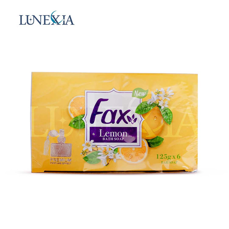 صابون حمام فاکس مدل Lemon وزن 125 گرم بسته 6 عددی